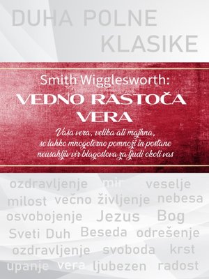 cover image of Vedno rastoča vera